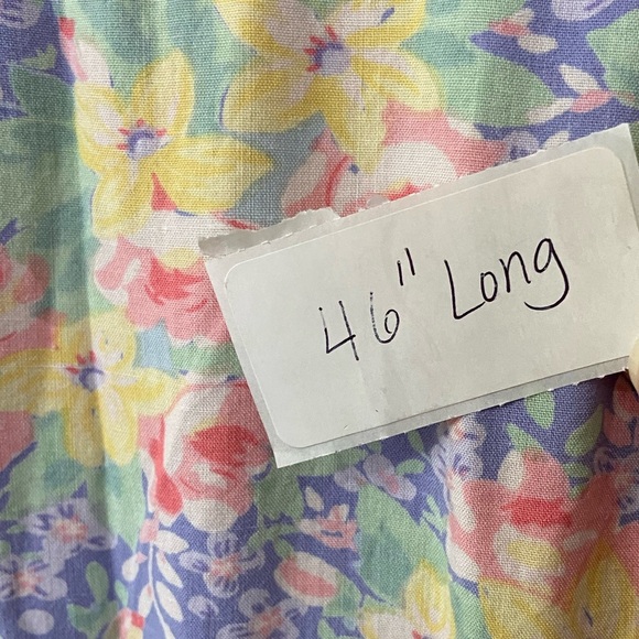 Vintage Pudding Shop April Cornell Dress Size 3 Purple Floral Sleeveless Button - Picture 11 of 11